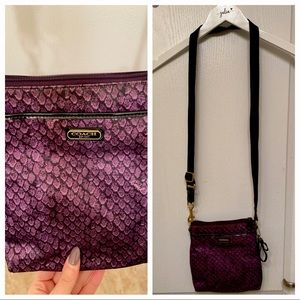 Purple Coach Crossbody Purse